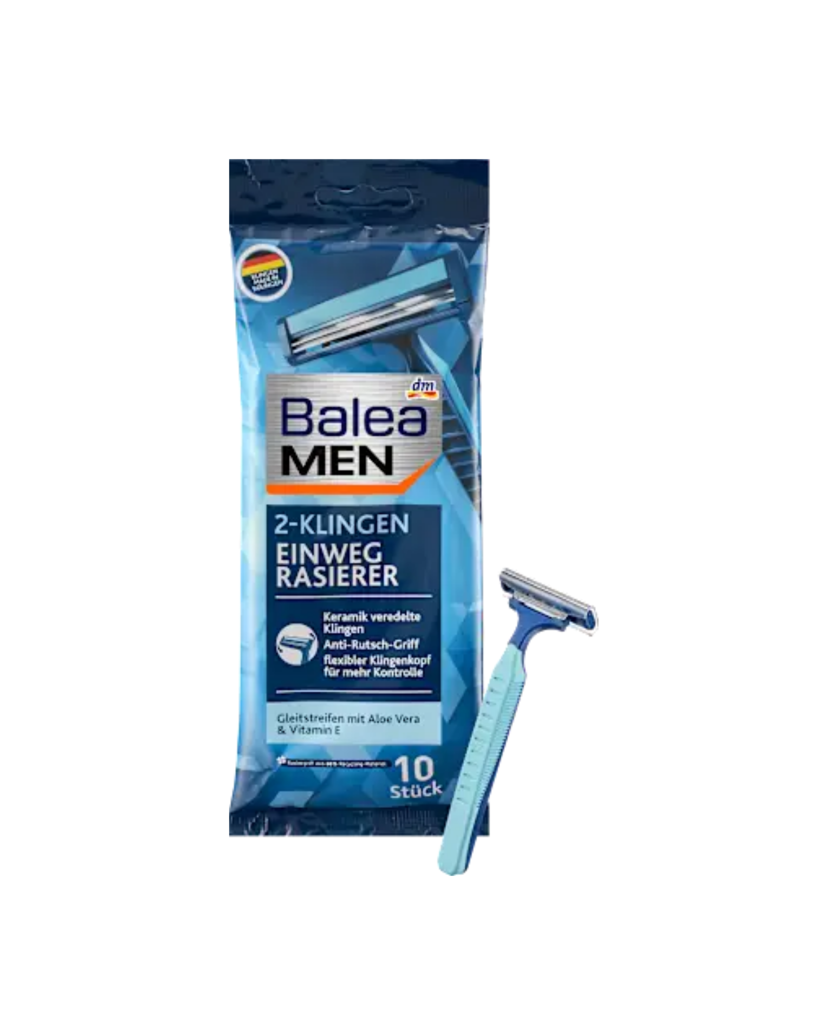 Balea MEN Disposable razor 2-blade, 10 pieces