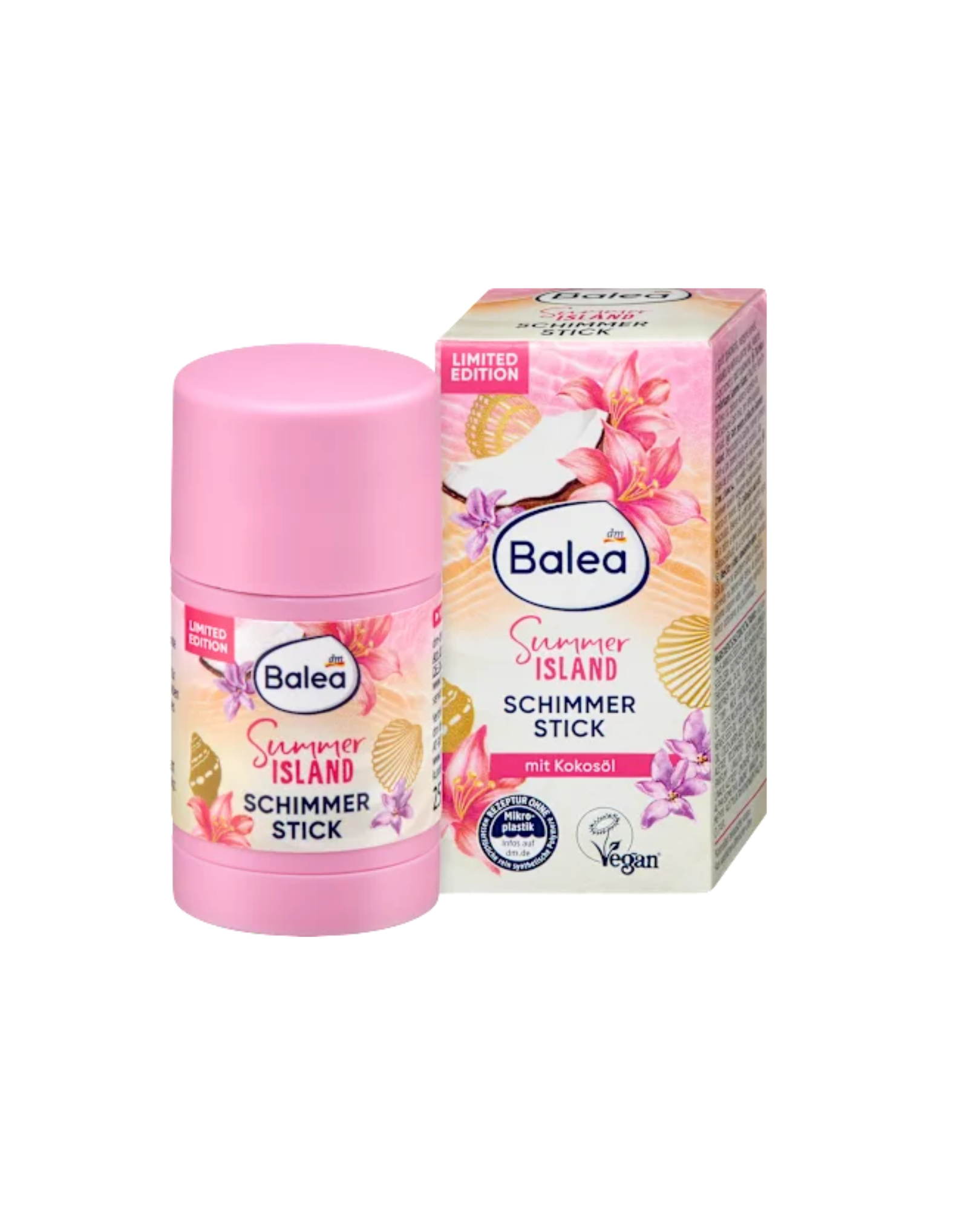 Balea Solid Body Care Shimmer Stick Summer Island, 25 g
