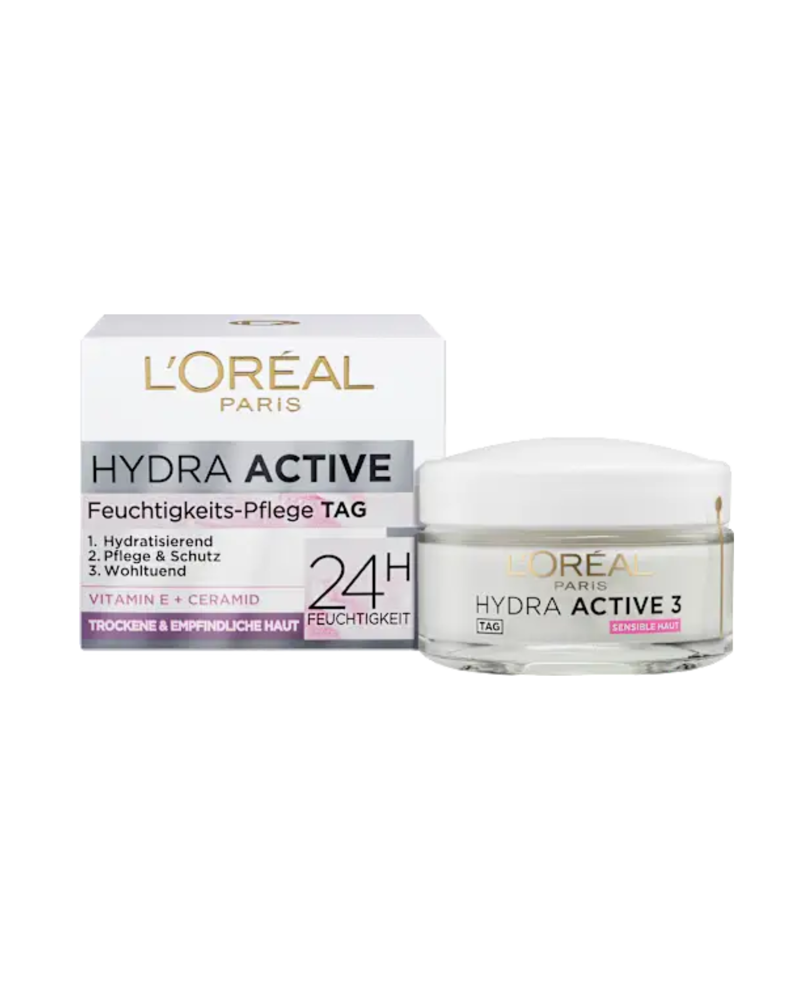 L'ORÉAL PARIS Hydra Active 3 Facial Cream for Dry Sensitive Skin, 50 ml