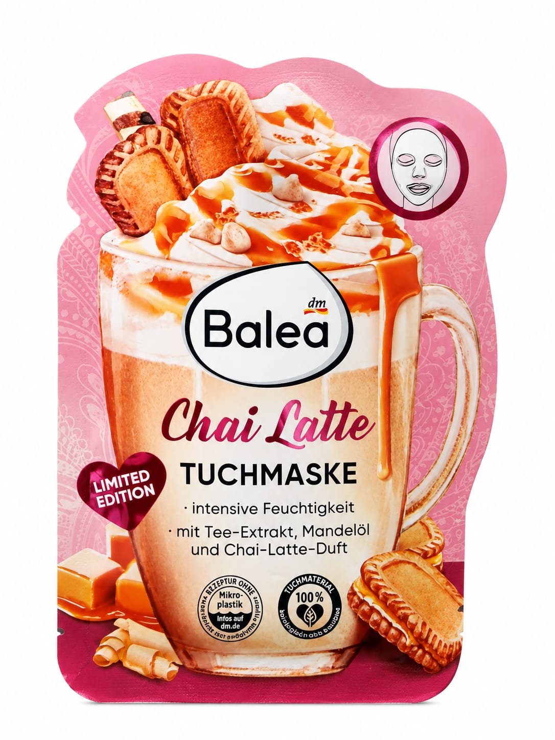 balea chai latte tuchmaske