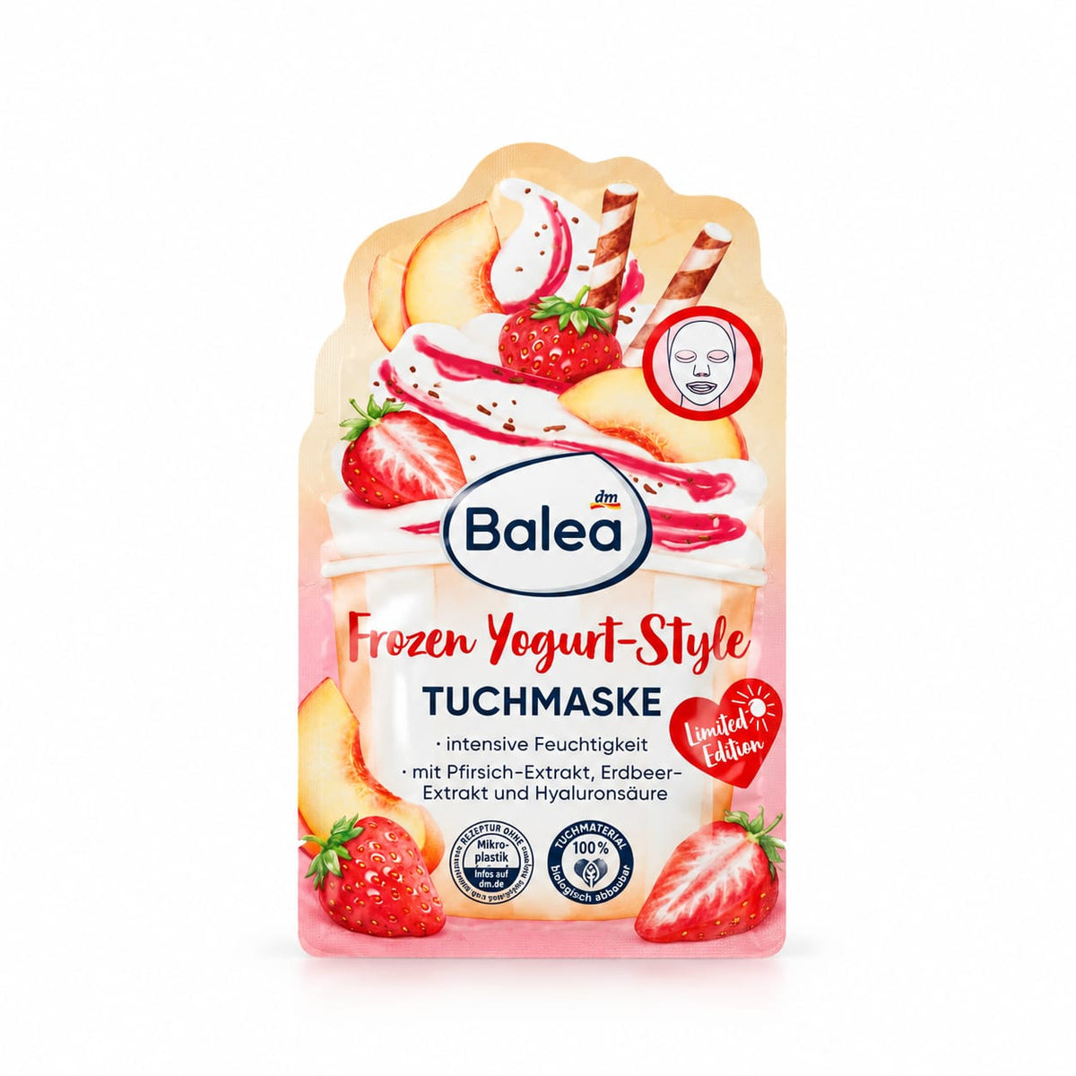 balea frozen yogurt style tuchmaske