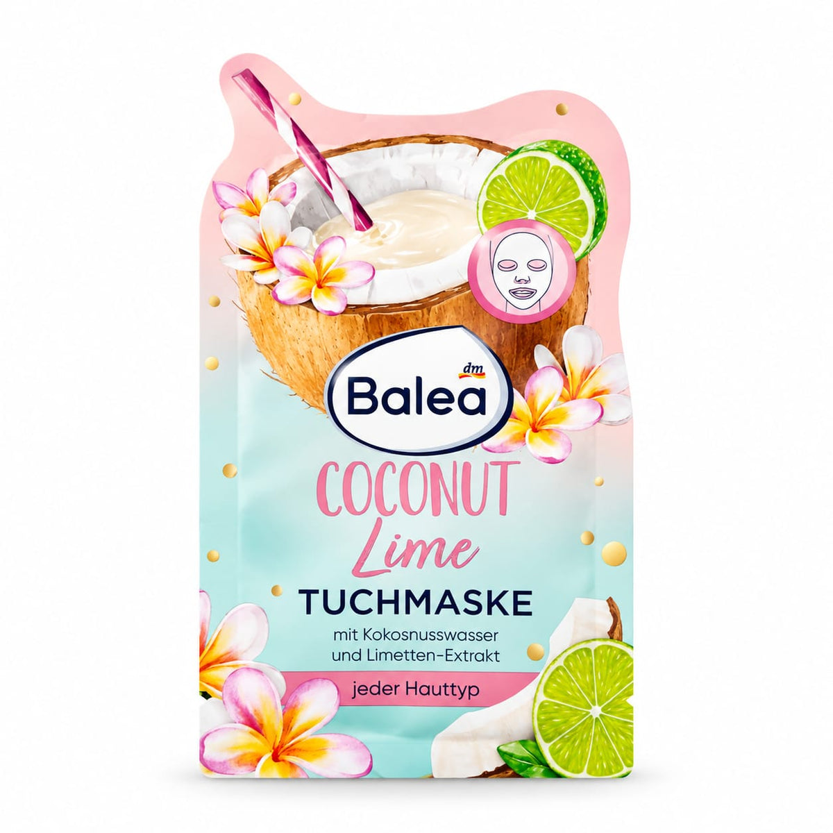 balea coconut lime tuchmaske