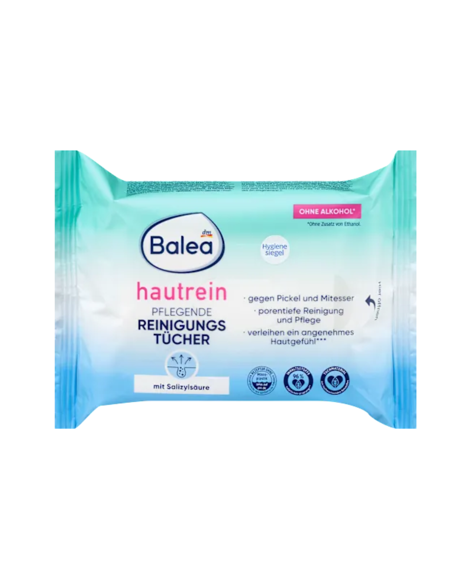 Balea Caring cleansing wipes Hautrein, 25 pcs