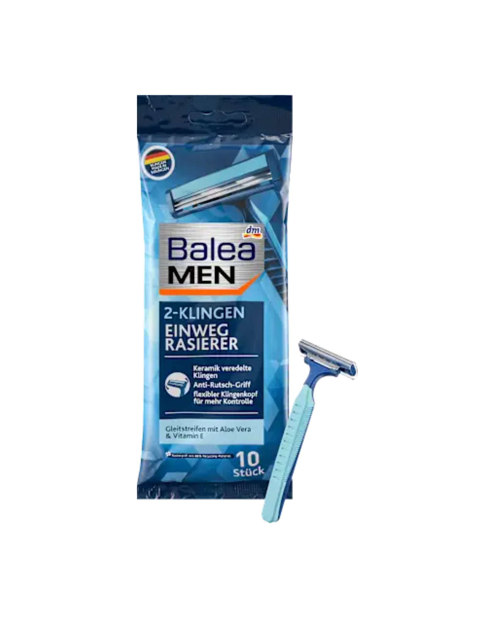 Balea MEN Disposable razor 2-blade, 10 piece