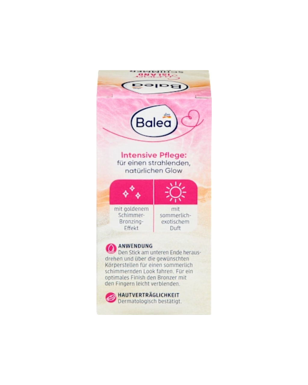 Balea Solid Body Care Shimmer Stick Summer Island, 25 g