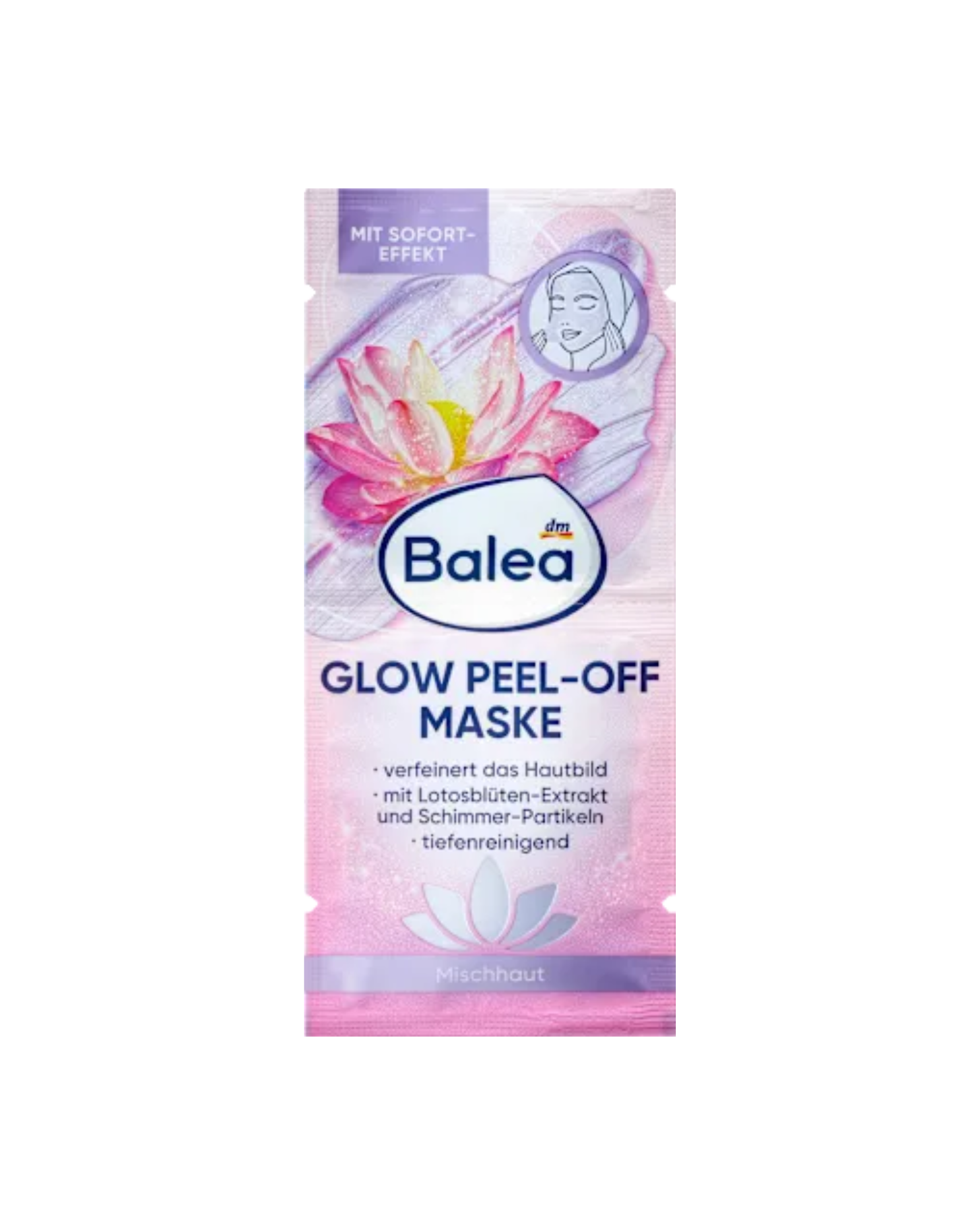 Balea Glow Peel-Off Mask (2x8 ml), 16 m
