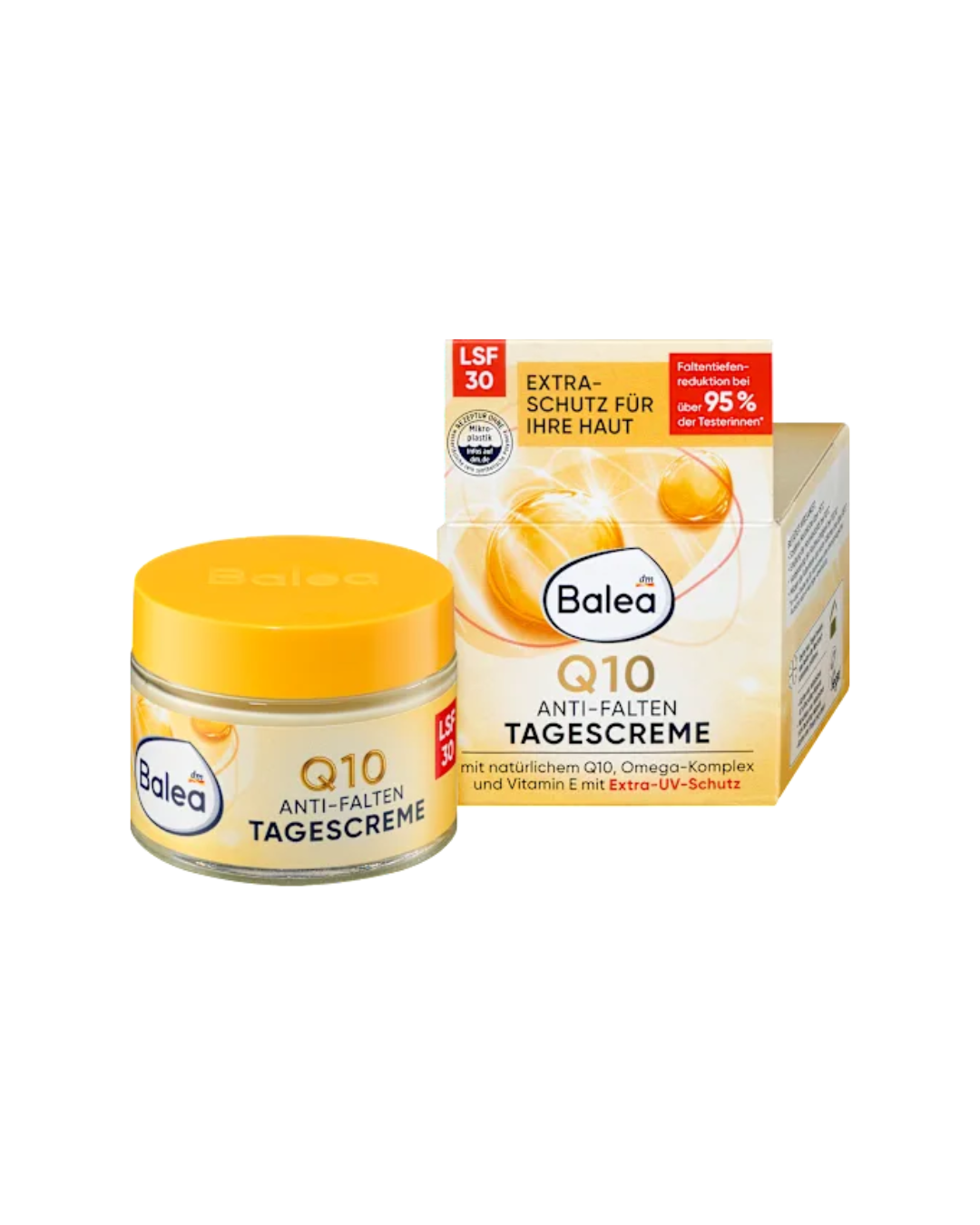 Balea Facial Cream Q10 Anti-Wrinkle Protective Day Cream SPF 30, 50 ml