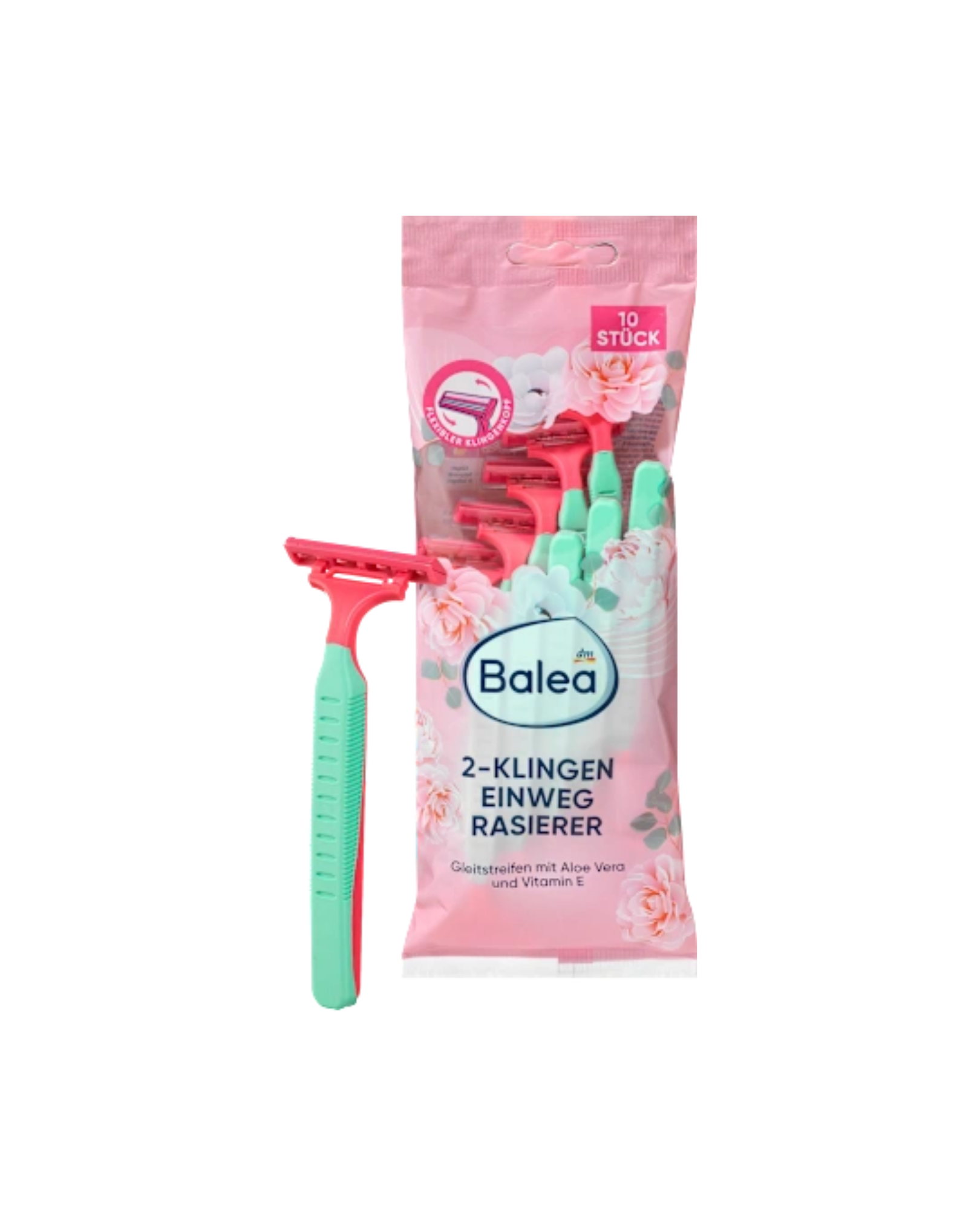 Balea Disposable razor 2-blade, 10 pieces
