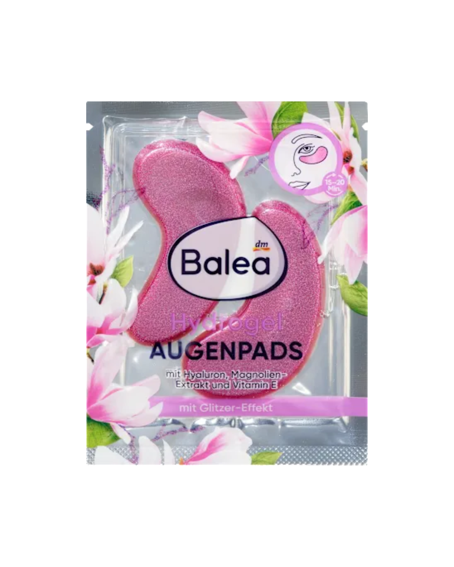 Balea Eye Pads Hydrogel Glitter (1 pair), 2 pieces