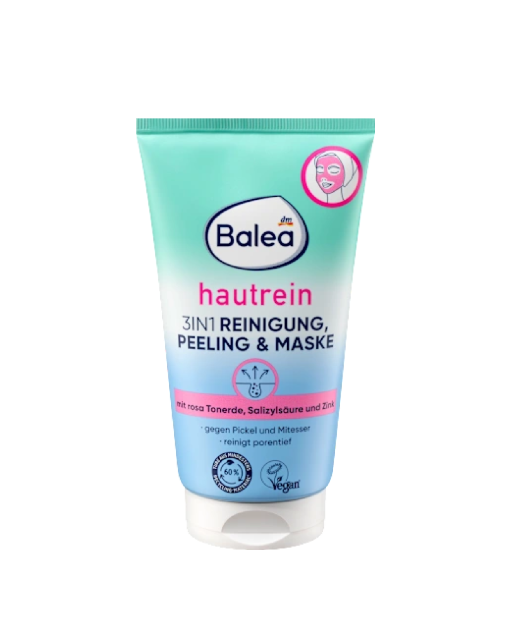 Balea Cleansing, peeling & mask 3-in-1, 150 ml