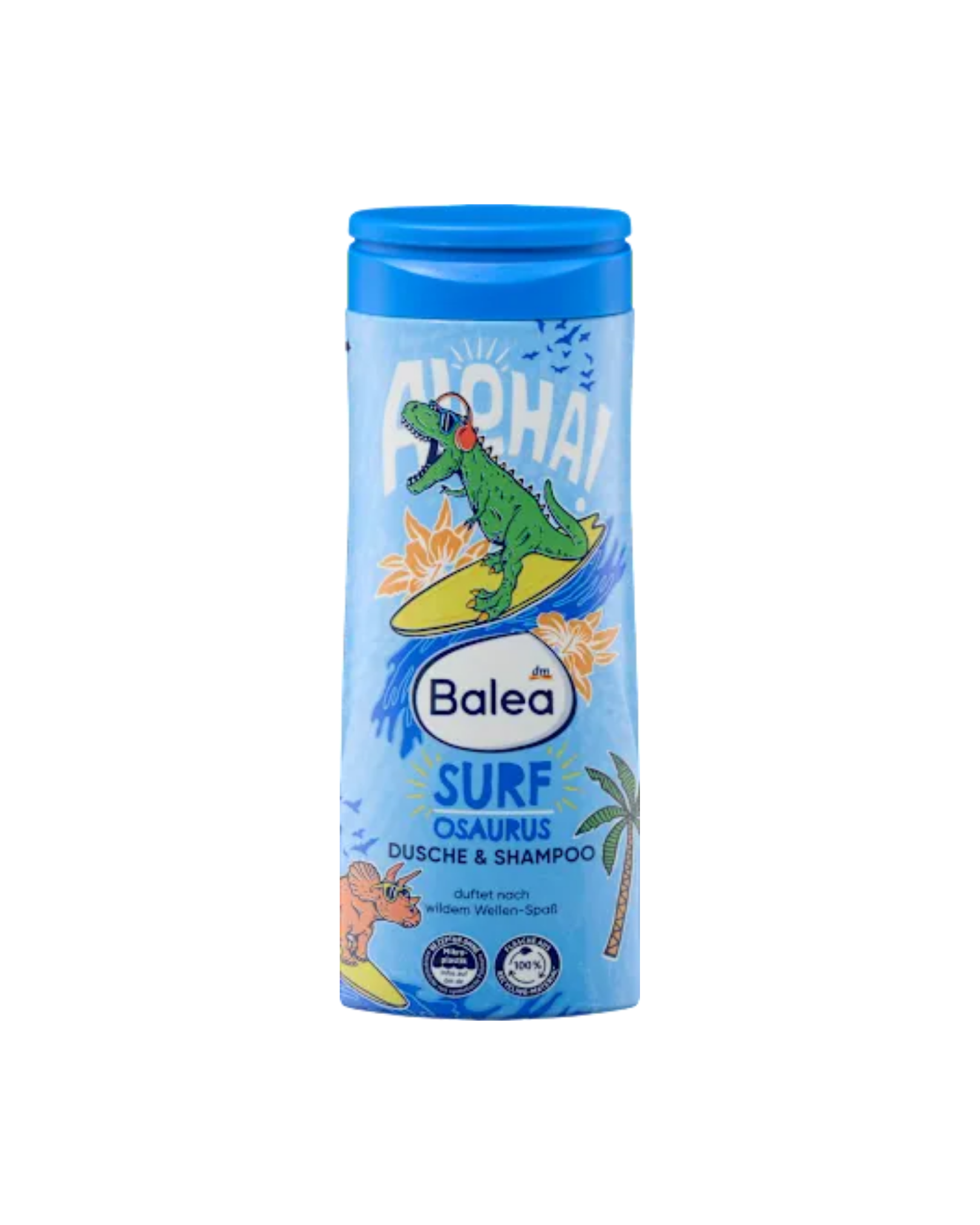 Balea Children's Shower Gel & Shampoo 2in1 Surfosaurus, 300 ml