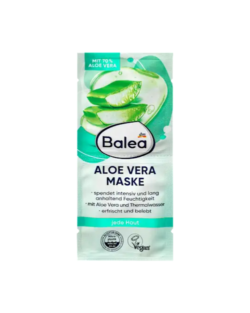 Balea Aloe Vera Face Mask (2x8 ml), 16 ml