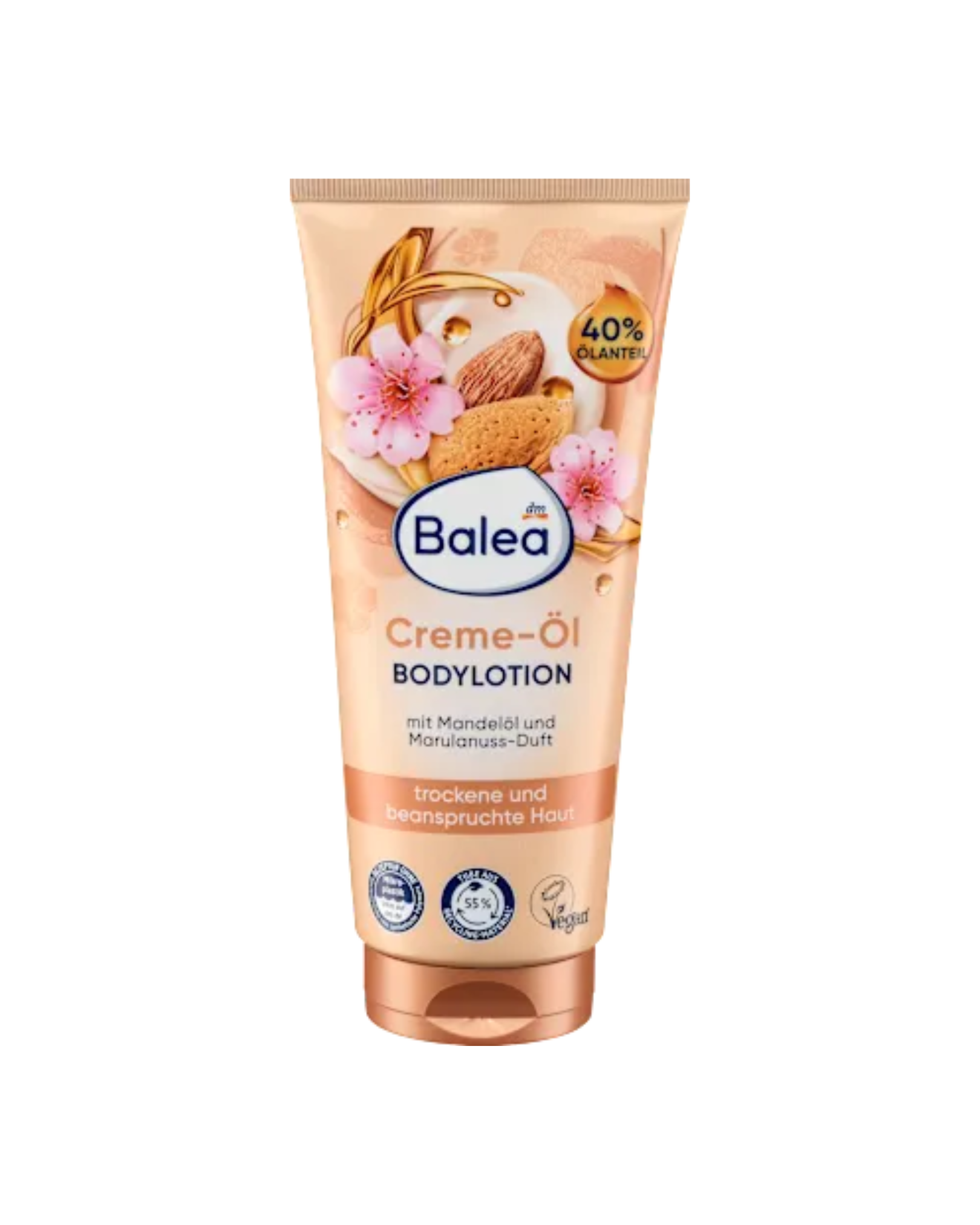 Balea Body Lotion Cream-Oil Almond Oil, 200 ml